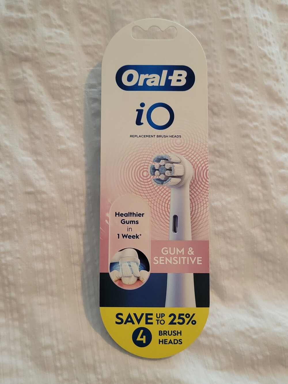 Oral b iO Gum & Sensitive Replacement Brush Heads, 4ct